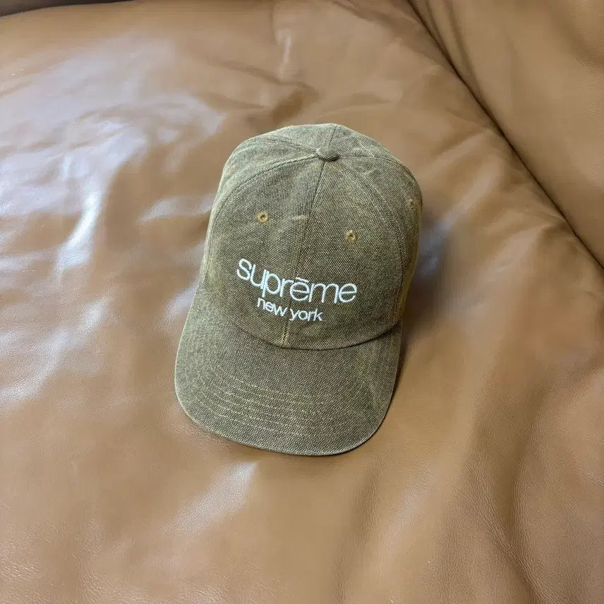 [BUNJANG] Supreme Stone Washed 6-Panel Cap / 슈프림 6패널 볼캡 모자 스톤 워시드 탄