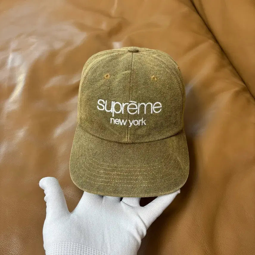 [BUNJANG] Supreme Stone Washed 6-Panel Cap / 슈프림 6패널 볼캡 모자 스톤 워시드 탄