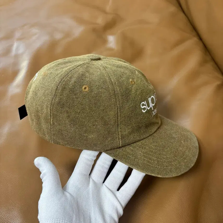 [BUNJANG] Supreme Stone Washed 6-Panel Cap / 슈프림 6패널 볼캡 모자 스톤 워시드 탄