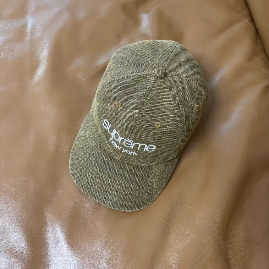 [BUNJANG] Supreme Stone Washed 6-Panel Cap / 슈프림 6패널 볼캡 모자 스톤 워시드 탄
