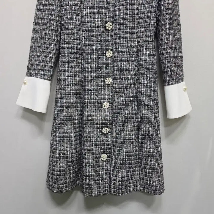[BUNJANG] Benito Tweed Flare Dress / 베니토 트위드  플레어 원피스