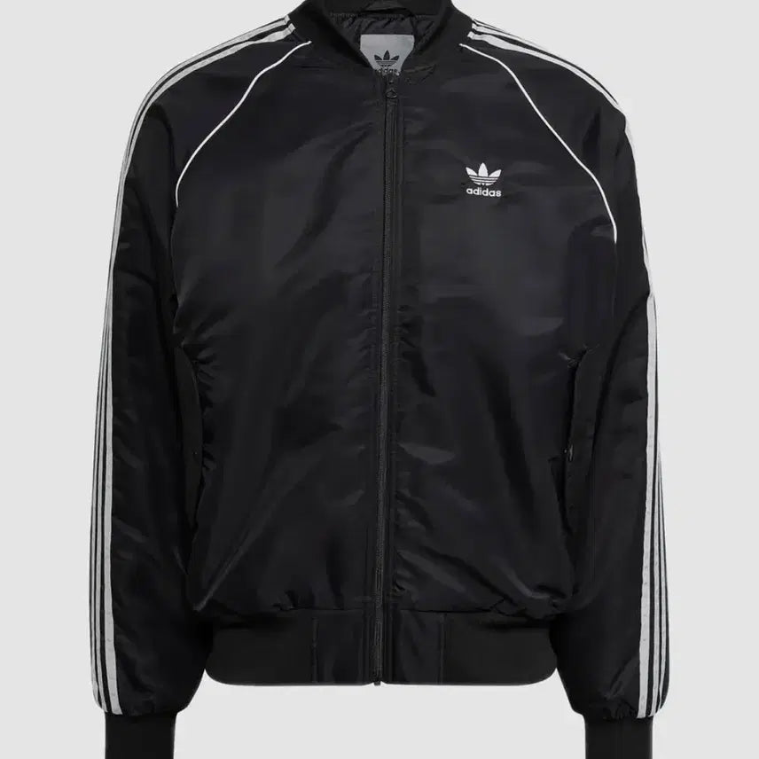 [BUNJANG] Adidas Superstar Quilted Bomber Jacket Black HL9203 / 아디다스 슈퍼스타 퀼티드 봄버 - 블랙 / HL9203