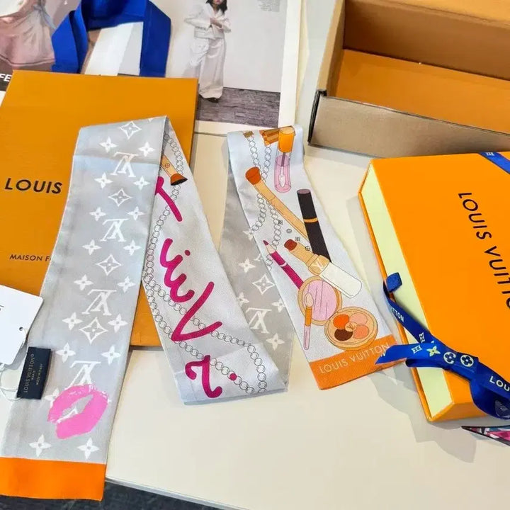 [BUNJANG] Louis Vuitton Bando Scarf Makeup Print / 루이비통 방도 스카프 메이크업 프린트