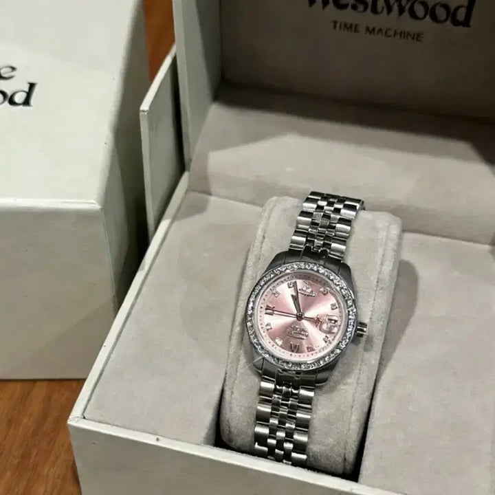 [BUNJANG] Vivienne Westwood Pink Silver Watch / 비비안웨스트우드 핑크 실버시계vvs000055