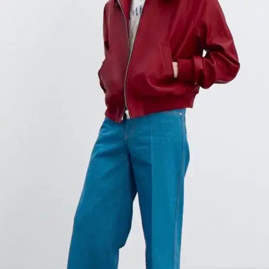 [SOLD OUT] 렉토 25SS 플레어 핏 데님 팬츠 더스티블루 (S)