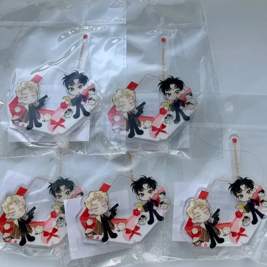 [BUNJANG] Rose and Champagne Acrylic Keyring / 장미와 샴페인 특전 아크릴 키링 BL굿즈