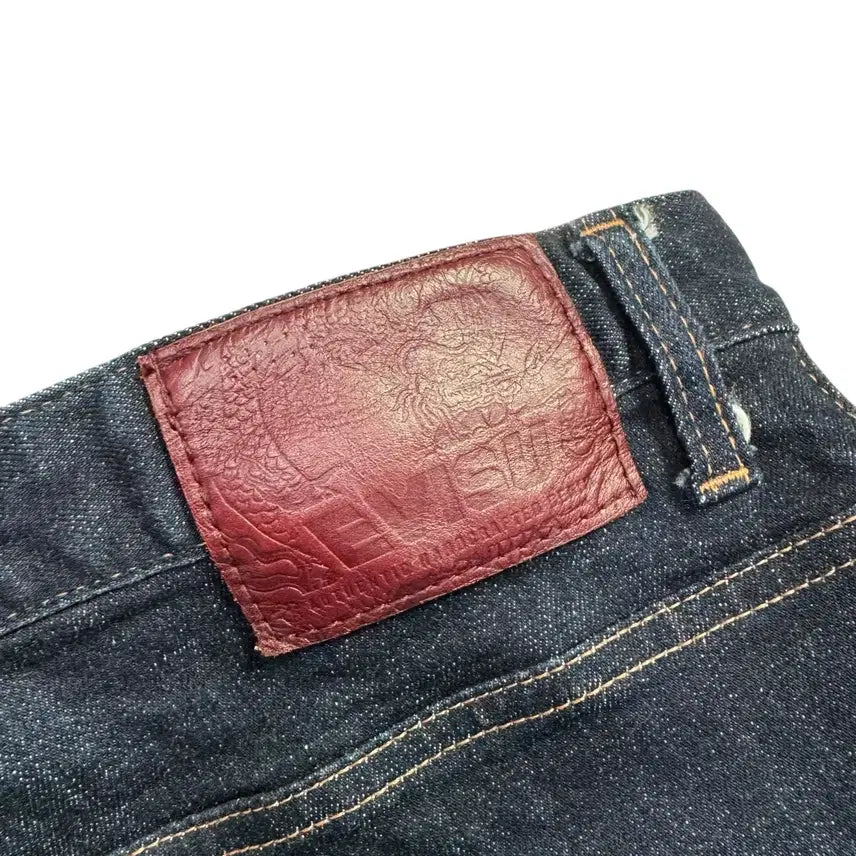 [BUNJANG] EVISU Big Logo Printed Baggy Pants / 에비수 빅로고 프린팅 베기팬츠