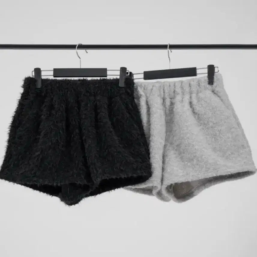 [BUNJANG] Unbranded Fleece Shorts / 뽀글이 반바지 FREE 블랙,그레이