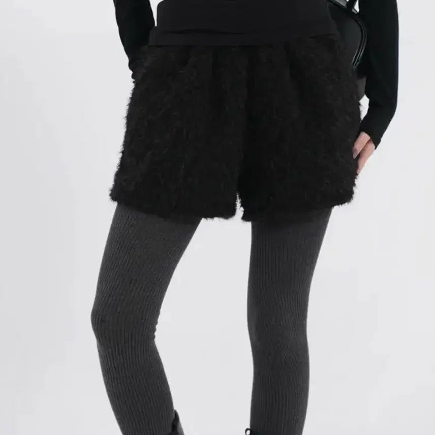 [BUNJANG] Unbranded Fleece Shorts / 뽀글이 반바지 FREE 블랙,그레이