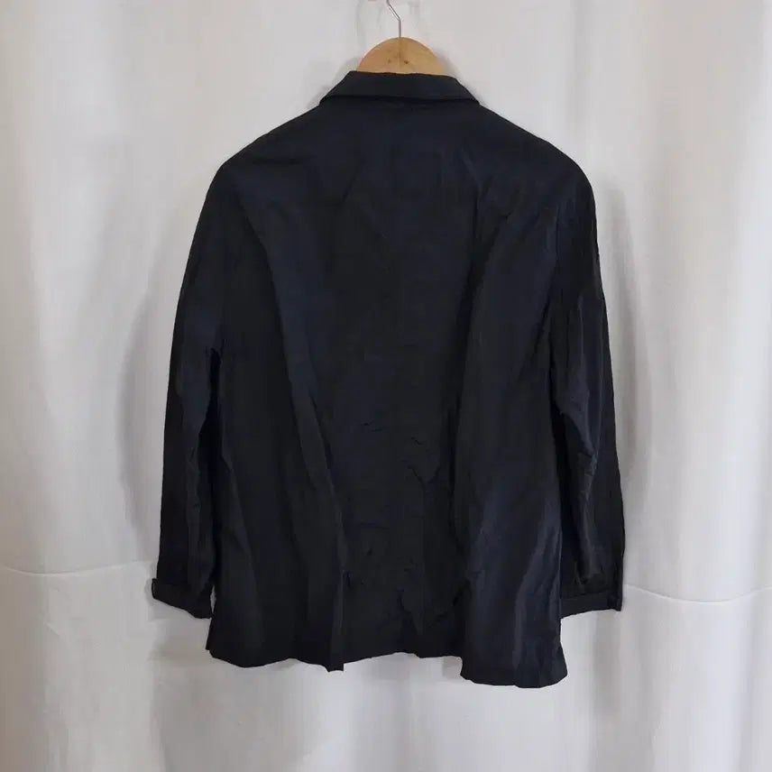 [BUNJANG] Jaju Black Basic Windbreaker Jacket / jaju 블랙 기본 스타일 바스락 야상 자켓 바람막이