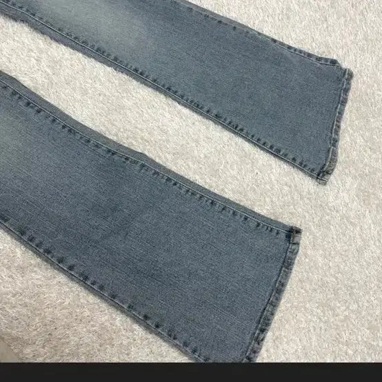 [BUNJANG] Hipnatic Mute Grey Blue High-Waist Bootcut Pants / 히프나틱 뮤트 그레이 블루 하이웨스트 부츠컷팬츠[제결밴딩]