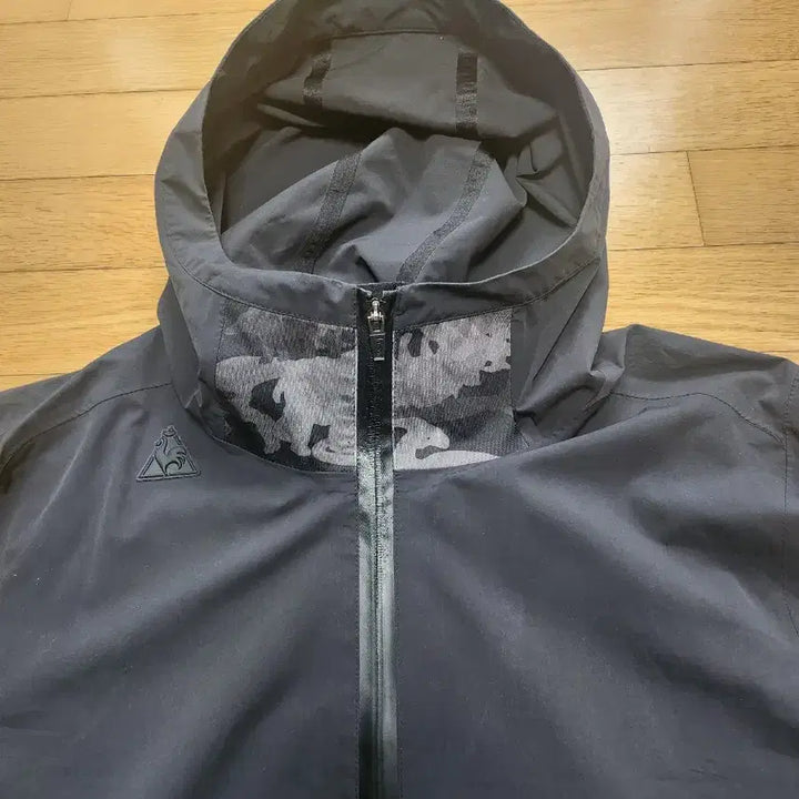 [BUNJANG] Le Coq Sportif Windbreaker Hooded Jacket XL Black / 르꼬끄 바람막이 후드점퍼