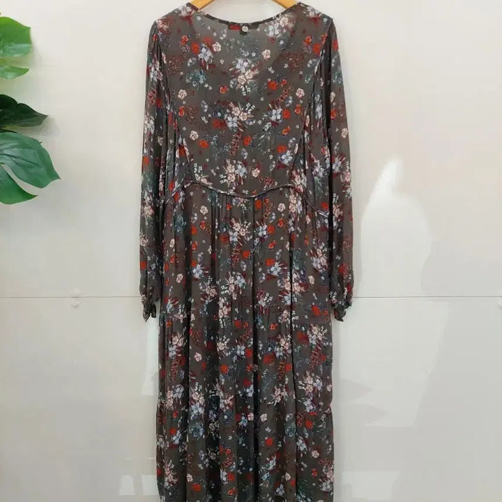 [BUNJANG] Thursday Island Floral Pattern Long Dress 66 / 써스데아일랜드 플라워패턴 롱원피스 66