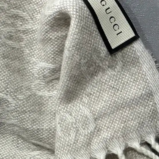 [BUNJANG] Gucci GG Logo Striped Wool Scarf / 구찌 GG 로고 스트라이프 울 머플러