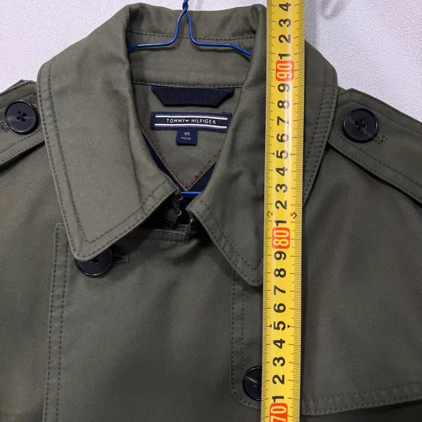 [BUNJANG] Tommy Hilfiger Khaki Trench Coat / (xs)타미힐피거 카키색 트렌치코트