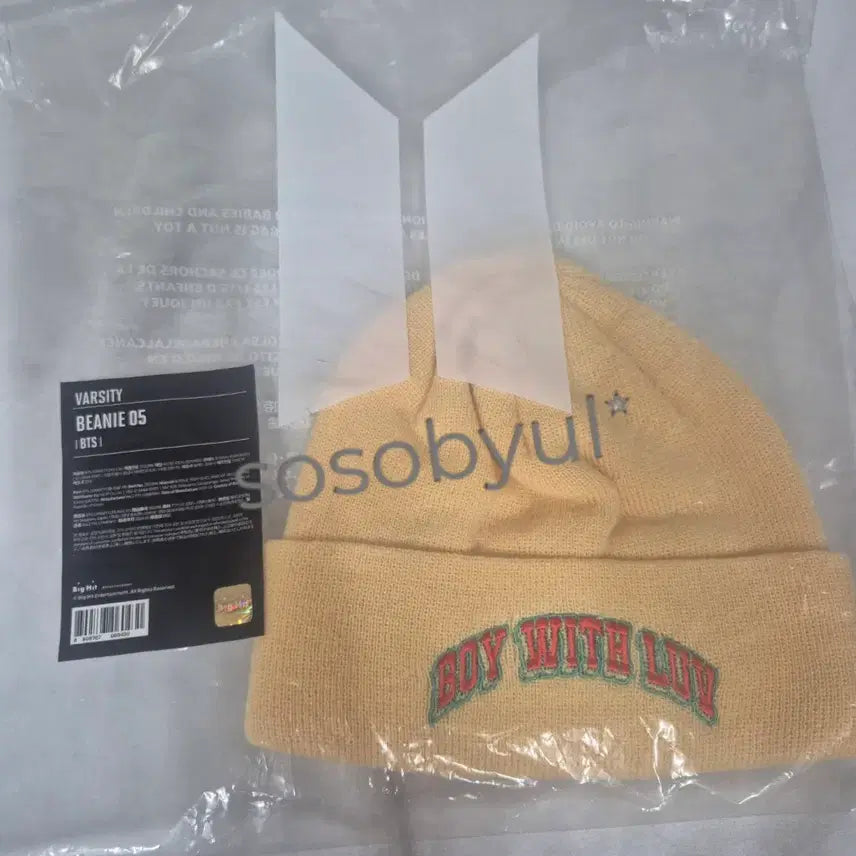 [BUNJANG] BTS Boy With Luv Beanie (Sealed) / (미개봉)BTS BOY WITH LUV BEANIE