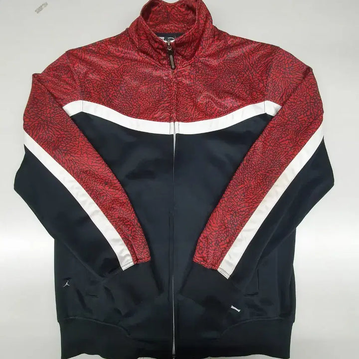 [BUNJANG] Jordan Elephant Pattern Track Top Zip-up / 조던 엘리펀트 패턴 트랙탑 집업