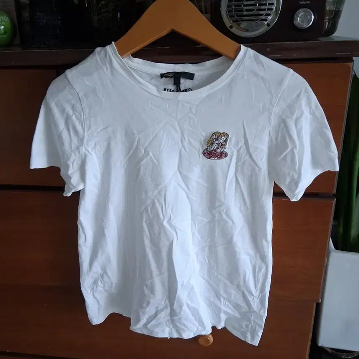 [BUNJANG] Maje Gemme Twin Embroidery T-Shirt / 마쥬 여성 반팔티 젬므  44
