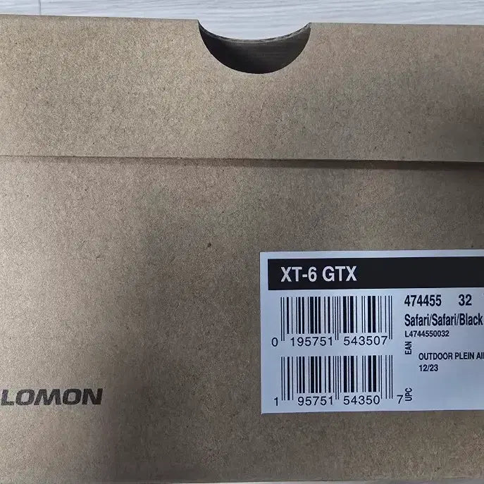 [BUNJANG] Salomon XT-6 Gore-Tex Safari Black (280) / 살로몬 XT-6 고어텍스 사파리 블랙 [280]