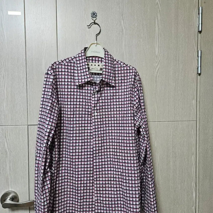 [BUNJANG] Marni Pink Check Shirt (Size 105) / 마르니 핑크 체크 셔츠105