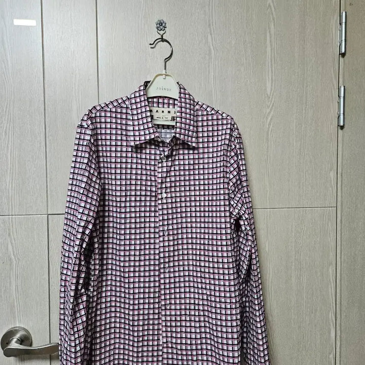 [BUNJANG] Marni Pink Check Shirt (Size 105) / 마르니 핑크 체크 셔츠105
