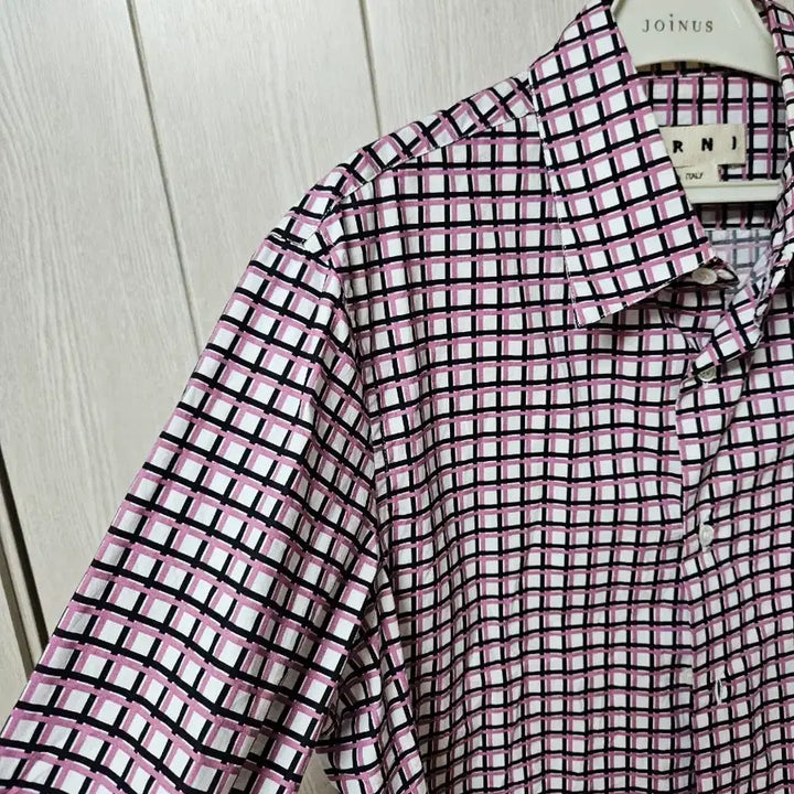[BUNJANG] Marni Pink Check Shirt (Size 105) / 마르니 핑크 체크 셔츠105