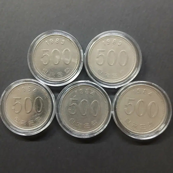 [SOLD OUT] 1983~1984 500원/주 사용제 5개 일괄