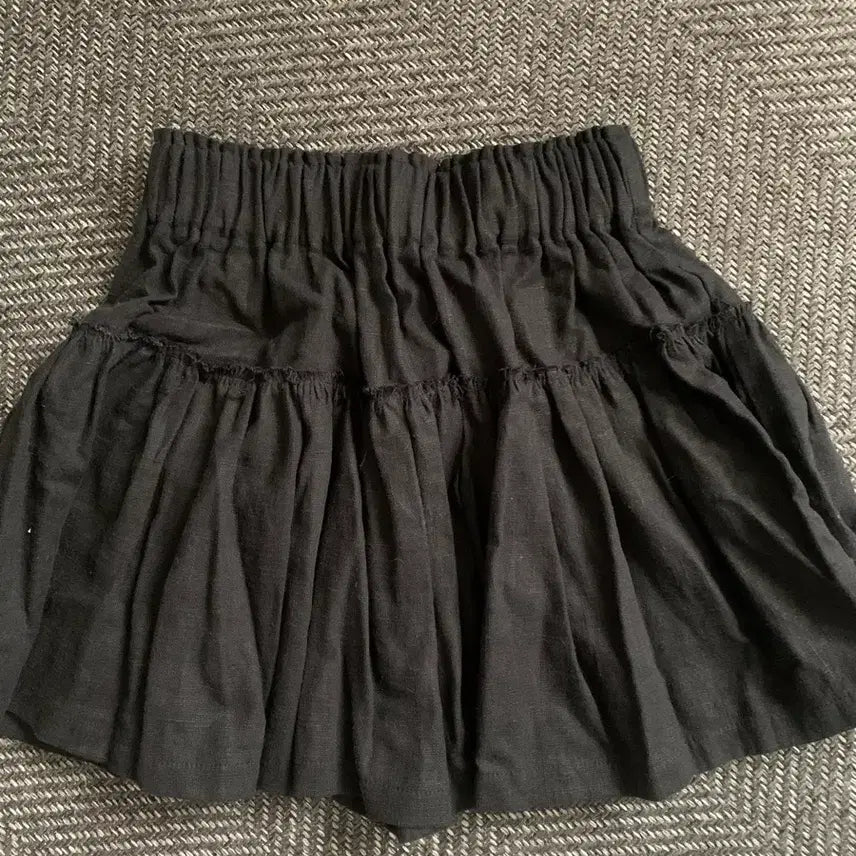 [BUNJANG] D2 Linen Frill Skirt Pants / 디투 린넨 프릴치마바지