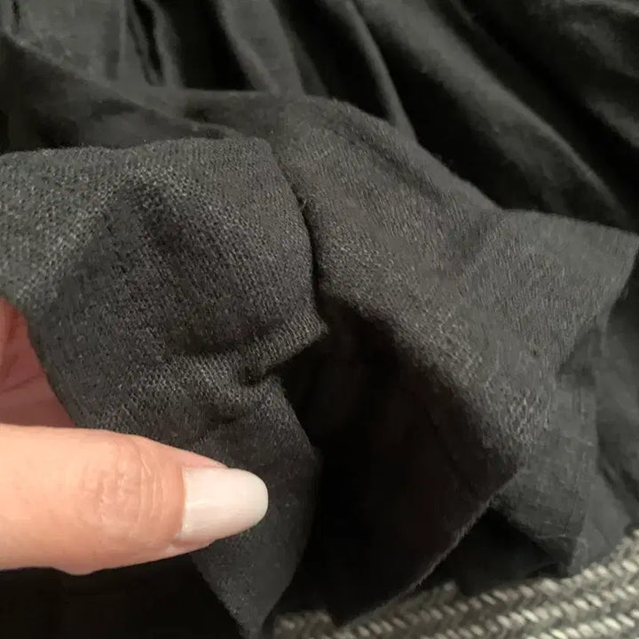 [BUNJANG] D2 Linen Frill Skirt Pants / 디투 린넨 프릴치마바지