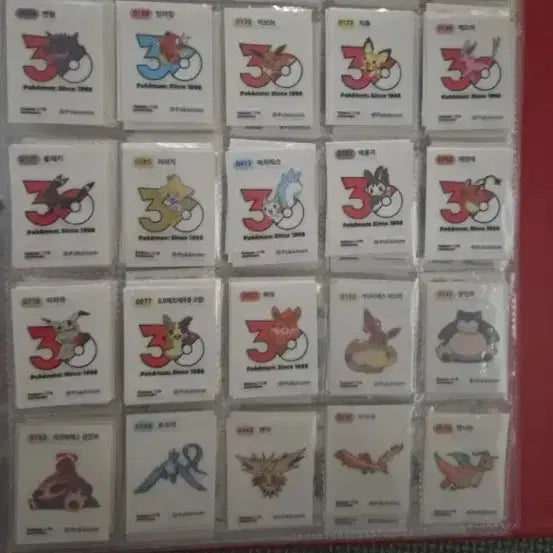[BUNJANG] Pokemon TCG Season 5 Individual Stickers / 포켓몬 띠부씰 시즌5  대량 개별판매 전설