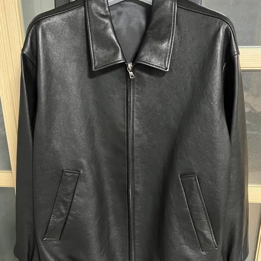 [BUNJANG] Steady&amp;Everywhere SEW Leather Blouson Jacket / [2] 스테디에브리웨어 SEW 레더 블루종 자켓