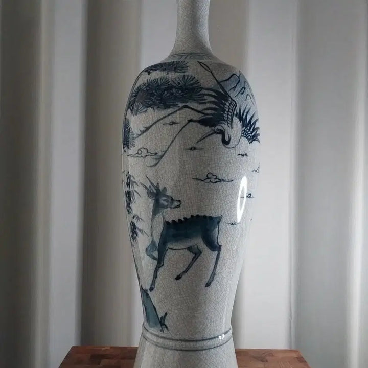 [BUNJANG] Blue-and-White Porcelain Vase / 청화 백자 화병 도자기