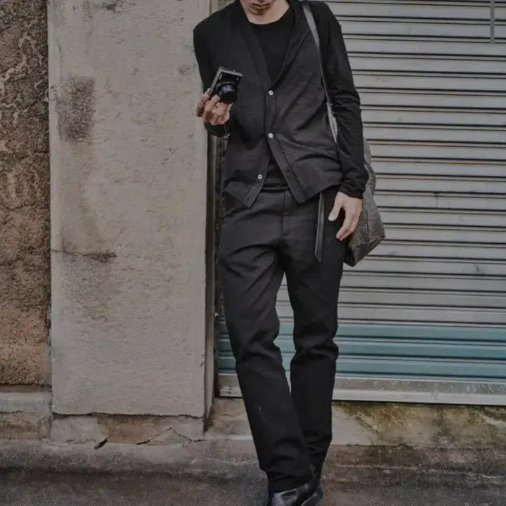[BUNJANG] Monoprive Textured Straight Pants / [구매글] 모노프리베 텍스쳐드 스트레이트 팬츠