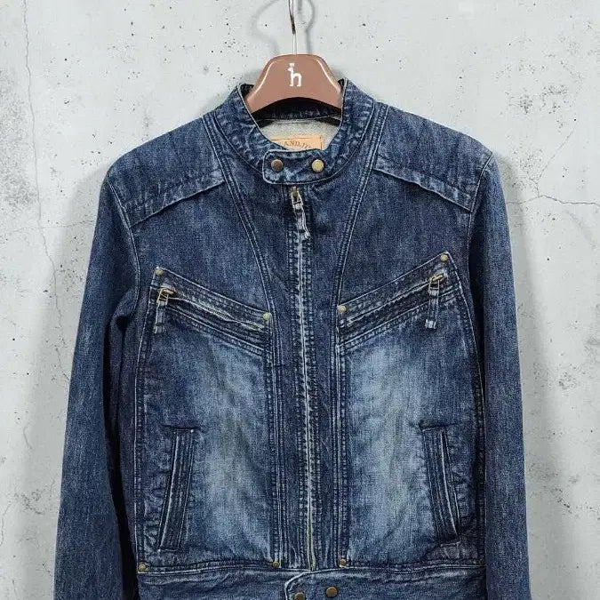 [BUNJANG] JACKANDJILL Denim Rider Jacket / JACKANDJILL 데님 라이더 자켓