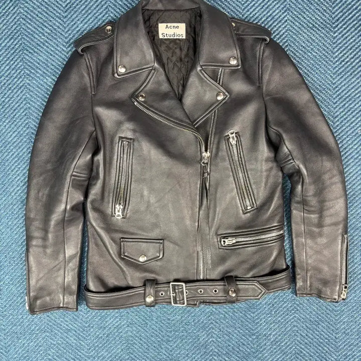 [BUNJANG] Acne Studios Black Leather Rider Jacket / 아크네 스튜디오 블랙 레더 라이더 자켓