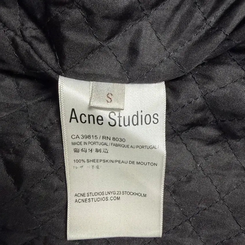 [BUNJANG] Acne Studios Black Leather Rider Jacket / 아크네 스튜디오 블랙 레더 라이더 자켓
