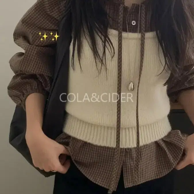 [BUNJANG] Miel Mello Blouse Brown New / 미엘 멜로블라우스 브라운 새옷
