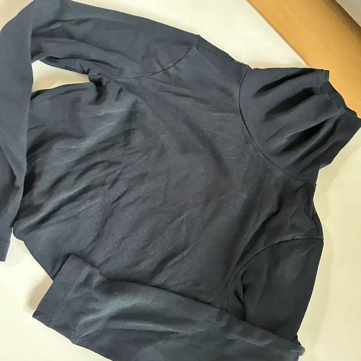 [BUNJANG] MUJI Black Turtleneck Long Sleeve T-shirt / 블랙 목폴라 무인양품