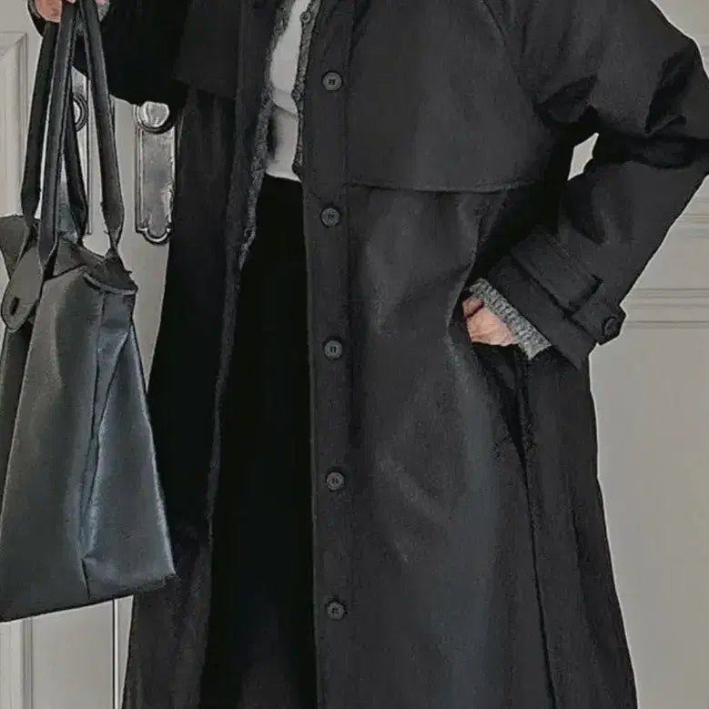 [BUNJANG] Unbranded Belted Padded Jacket / 카라넥 벨트 패딩