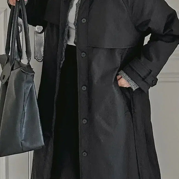 [BUNJANG] Unbranded Belted Padded Jacket / 카라넥 벨트 패딩