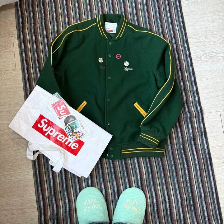 [BUNJANG] Supreme Jamie Reid Varsity Jacket / 슈프림 제이미 리드 바시티 자켓