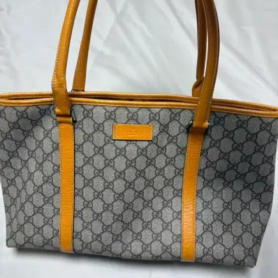 [BUNJANG] Gucci GG Logo Tote Bag Orange / 구찌 GG 로고 토트백 오렌지
