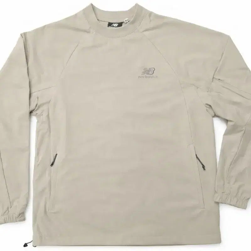 [BUNJANG] New Balance Woven Sweatshirt Beige / 뉴발란스 우븐 맨투맨 베이지 새상품