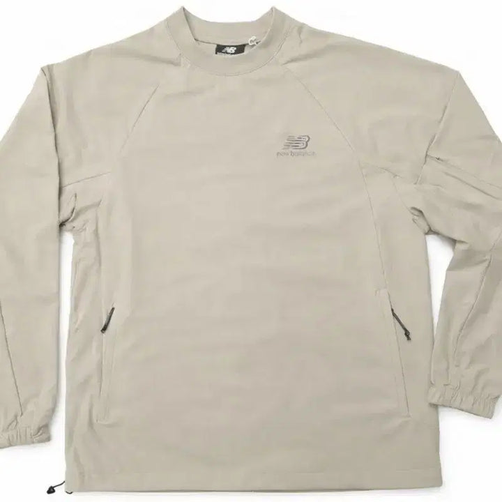 [BUNJANG] New Balance Woven Sweatshirt Beige / 뉴발란스 우븐 맨투맨 베이지 새상품