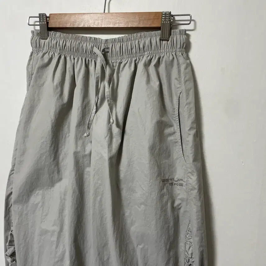 [SOLD OUT] 28-32 setupexe 나일론 스트링 밴딩 와이드팬츠 바지 정품