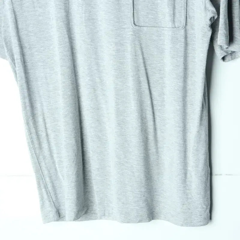 [BUNJANG] W(F) System Short Sleeve T-shirt Grey / W(F) 시스템 반팔 티셔츠 보들보들 슬리브 그레이 한섬-1809A