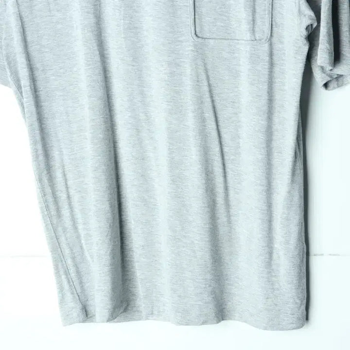 [BUNJANG] W(F) System Short Sleeve T-shirt Grey / W(F) 시스템 반팔 티셔츠 보들보들 슬리브 그레이 한섬-1809A