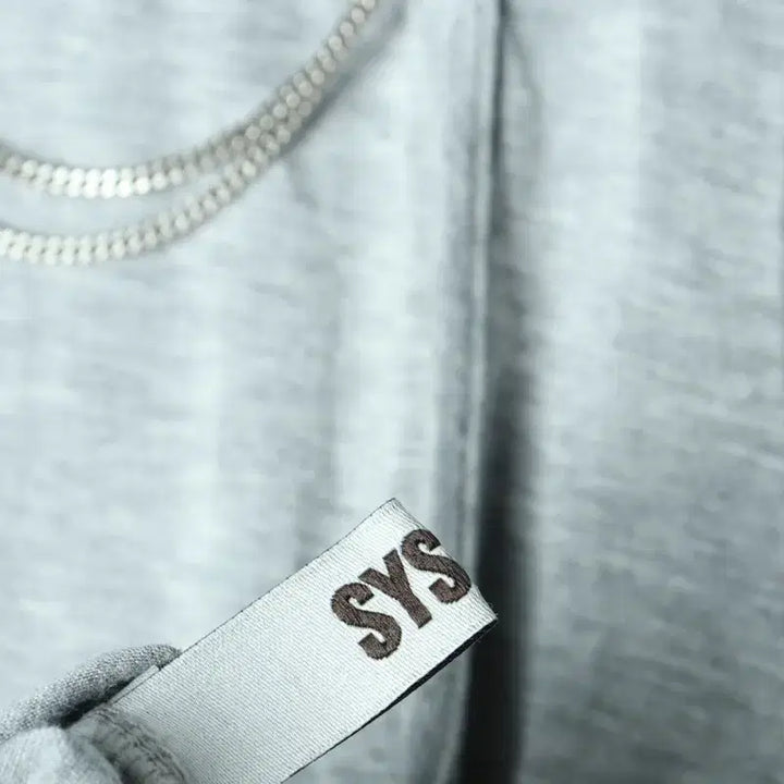 [BUNJANG] W(F) System Short Sleeve T-shirt Grey / W(F) 시스템 반팔 티셔츠 보들보들 슬리브 그레이 한섬-1809A