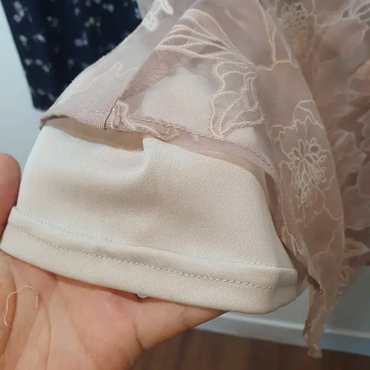 [BUNJANG] Indie Pink Lace Long Skirt / 인디 핑크 레이스 롱스커트
