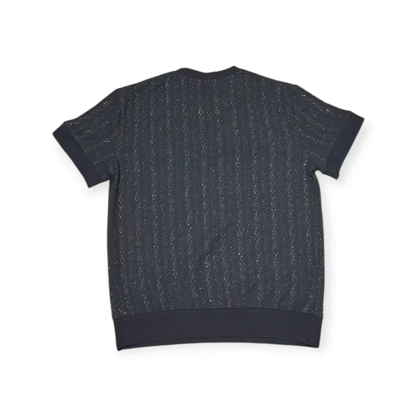 [BUNJANG] Knit Setup Set Half-Sleeve Knit Wide Pants Vintage Look / L)니트 셋업 세트 네프 패턴 감성 반팔 니트 와이드 팬츠 빈티지룩